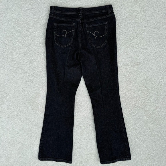 Additions by Chico's Bootcut Black Jeans Womens Size 1 31x29 High Rise Stretch - Picture 2 of 9